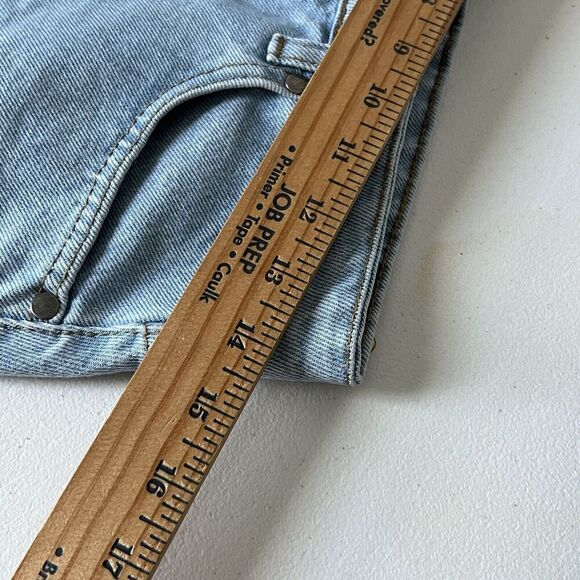 Pretty Little Thing Women’s Size 6 Denim Mini Skirt With Logo Cotton - Picture 8 of 9